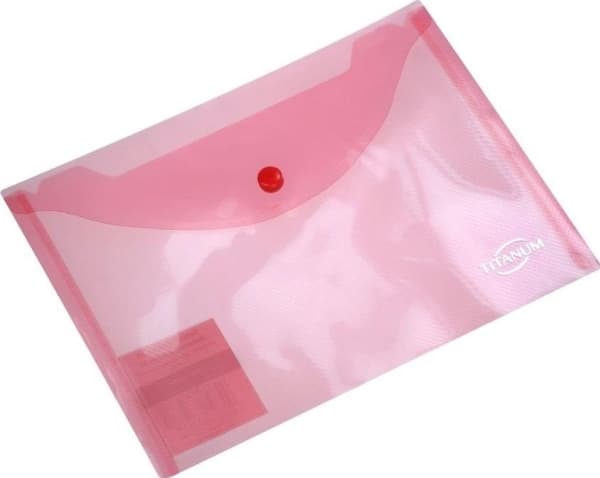 Titanum Envelope folder A5 transparent red