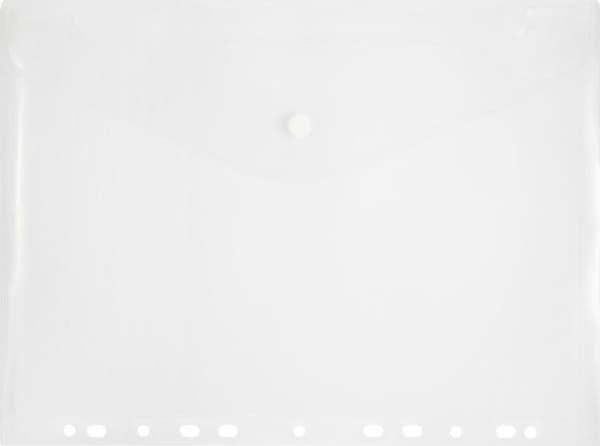 Penmate Briefcase PP A4 with euro perforation, colorless PENMATE