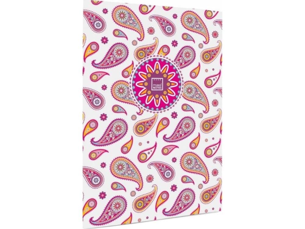 Make Notes Paisley Notebook A4/80K check