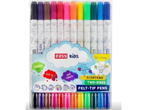 Easy Scented Scribbles dubbelsidig 12 färger