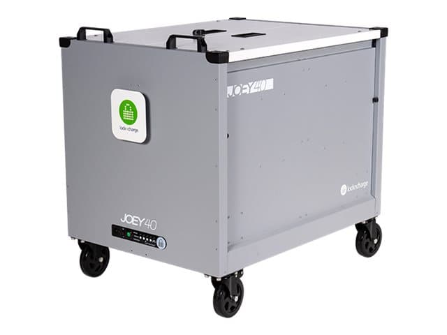LocknCharge Joey 40 Cart (MK3) - Vagn med hjul (endast laddning) - för 40 surfplattor/notebooks - låsbar - stål - skärmstorlek: upp till 15"