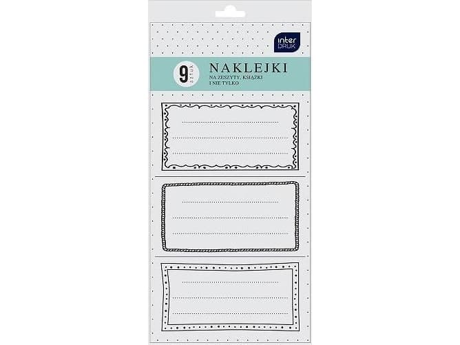 Interprint Notebook stickers Frames 9 stickers