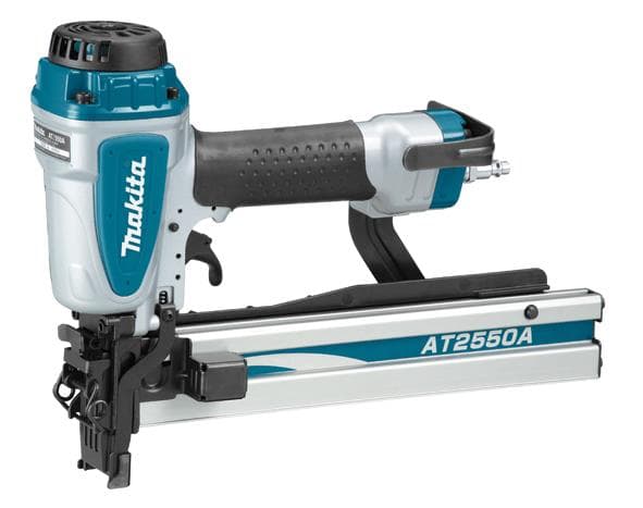 Makita AT2550A, 140 stifter, 5 cm, 2,5 cm, Svart, Blå, Sølv, 370 mm, 76 mm