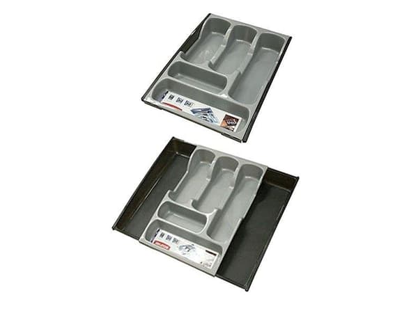 Curver 3253925752050, Organisator, Brett, Cabinet drawer, Cutlery, Svart, Sølv, 300 mm