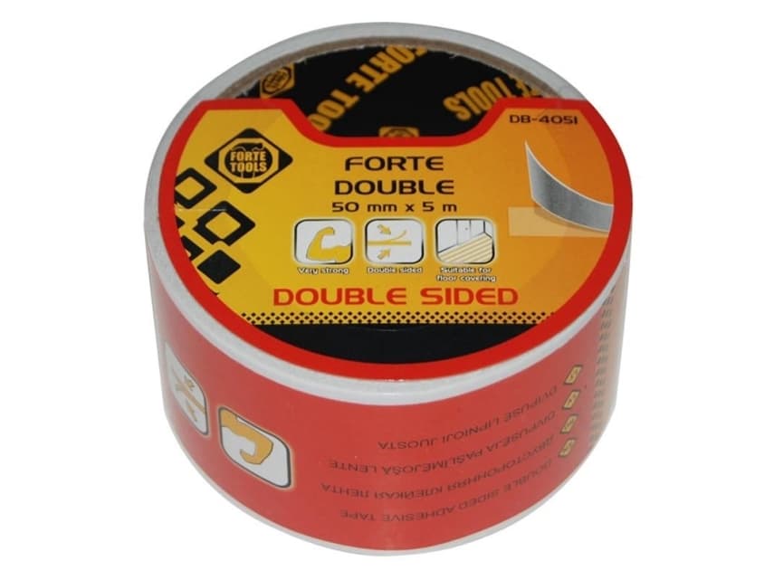 Forte_Tools Two-Sided Adhesive Tape 5M X 50 Mm Fo