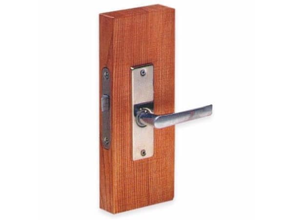 Kurzemes Door Latch, Nickelled, Polished