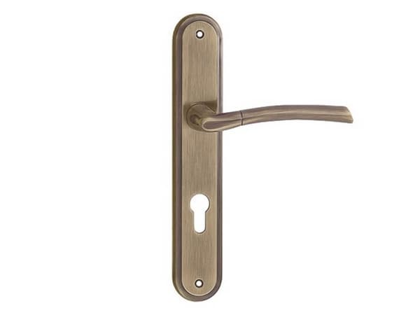 Metal-Bud Door Handle Zorba 72Mm Antique Brass