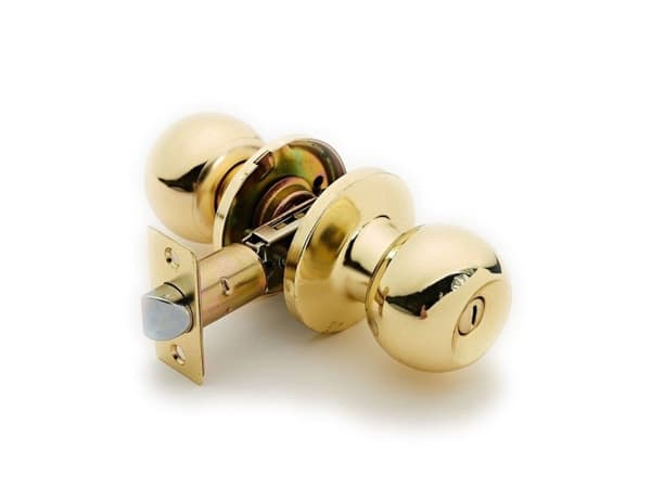 Okko Door Knob Lock 607 Pb Wc Polished Brass