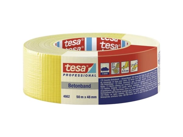 tesa Tesa 04662-00199-00 Tekstiltape tesa® Professional Gul (L x B) 50 m x 48 mm 1 kpl