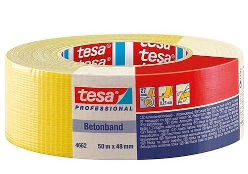 tesa Tesa 04662-00199-00 Tekstiltape tesa® Professional Gul (L x B) 50 m x 48 mm 1 kpl
