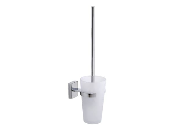 TESA 40260, Toalettborste och hållare, Krom, Vit, Metall, Metall, 92 mm, 416 mm