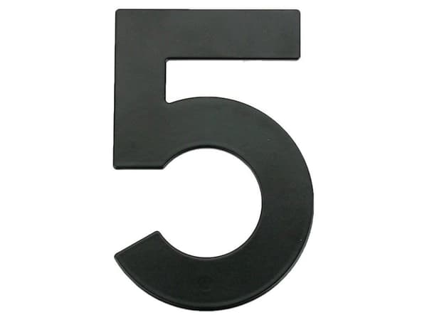 Haushalt House Number 5 Mb-5 145Mm Black