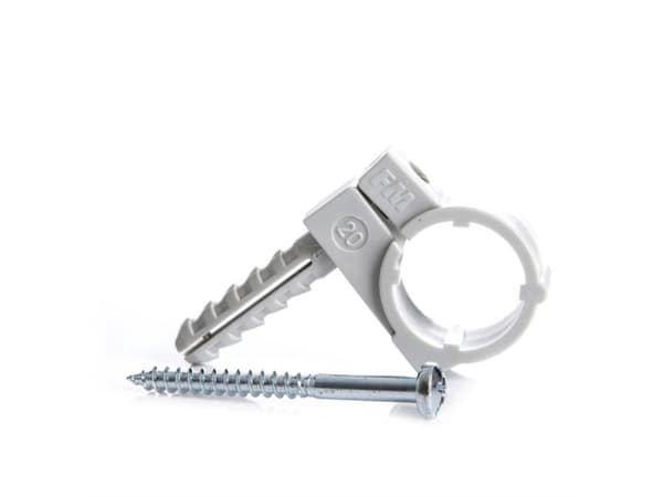 PIPE HOLDER PLASTIC D16 M6 2PCS