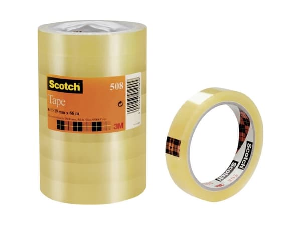 3M 5081966, 66 m, Läpinäkyvä, 19 mm, 8 kpl