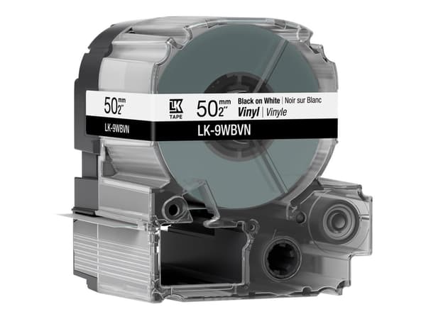 Epson LK-9YBVN - Vinyl - svart på gult - Rull (5 cm x 7 m) 1 kassett(er) merketape - for LabelWorks LW-Z5000BE, LW-Z5010BE, LW-Z5010BE AZ, LW-Z5010BE
