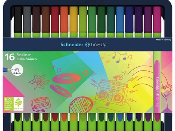 Schneider Writing Instruments Line-Up E-16, Flerfarvet, Mellem, Flerfarvet, Plast, Rund, 0,4mm