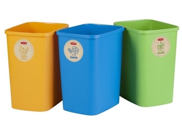 Erilliskorien sarja Curver ECO FRIENDLY 3x25L erottelua varten