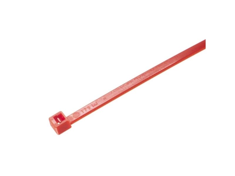 Elematic Cable Ties 140X3.5 Elmatic Red 100Pcs