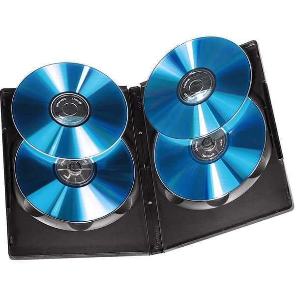 Hama DVD-fodral 00051186 4 CD/DVD/Blu-ray-skivor Svart Polypropylen 5 st