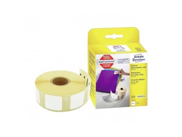 Avery-Zweckform Etiketter 25 x 25 mm Papir Hvid 1000 stk Permanent vedhæftningsevne AS0929120 Universelle etiketter