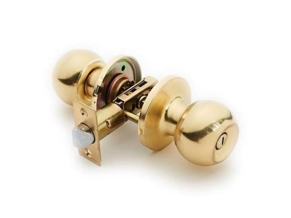 Okko Door Knob Lock 607 Sb Wc Mat Brass