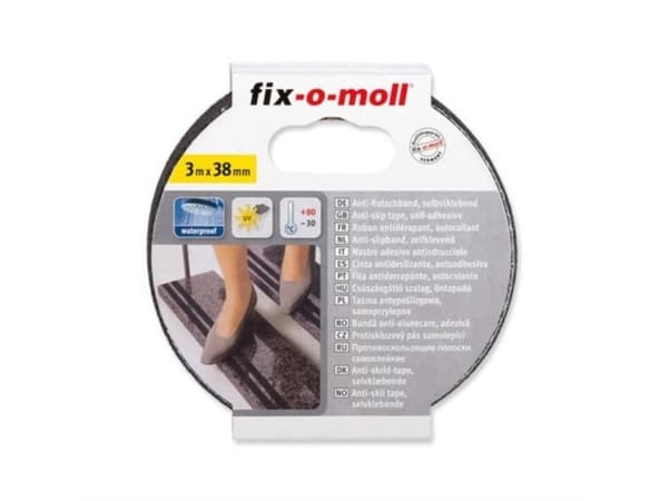 Fix-O-Moll Tape Duct Nonslip Black 3567012 38Mm
