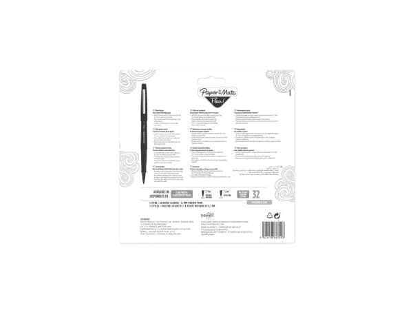 Papermate Flair, Medium, 12 färger, Multifärg, 0,7 mm, Multifärg, Vattenbaserat bläck