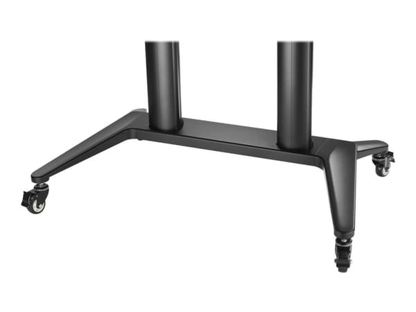 VivoLink Mobilstativ - Vogn med hjul - for LCD TV - aluminium - sort