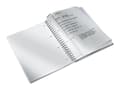 Miniatyrbilde 3 av 5: Leitz WOW - Notisbok - spiralbundet - A4 (210 x 297 mm) - 80 ark / 160 sider - linjert - 4 hull - hvit - polypropylen (PP)