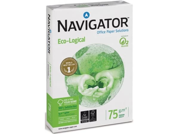 Navigator ECO-LOGICAL A4, A4 (210x297 mm), 500 ark, 75 g/m2