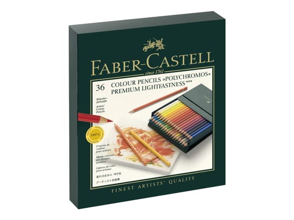 Faber-Castell Polychromos - Färgpenna - oljepastell - blandade färger - 3.8 mm (paket om 36)