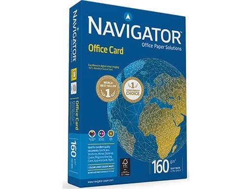 Navigator OFFICE CARD A3, 160 g/m², Hvit, ISO 9001, ISO 14001