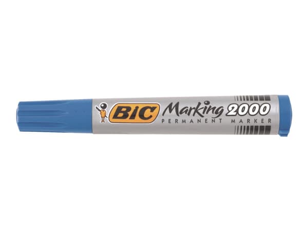BIC Marking 2000 - Markør - permanent - blå - alkoholbasert blekk - 1.7 mm (en pakke 12)