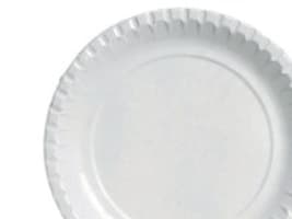 Tallerkener, BioPak, coated pap, Ø 18 cm, pakke a 100 stk