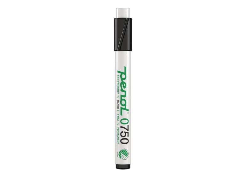 Permanent marker Penol 0750, 2-5 mm, sort