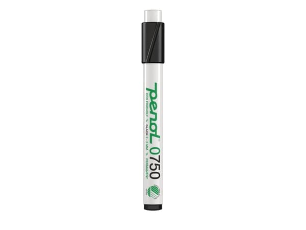Permanent marker Penol 0750, 2-5 mm, sort