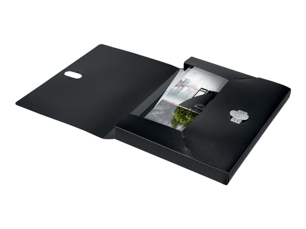 Leitz - Boksfil - bokryggbredde: 38 mm - for A4 (210 x 297 mm) - kapasitet: 250 ark - svart