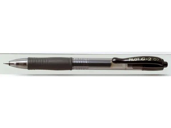 Gelpen Pilot G-2 Green Pack 0,7 mm svart 12 st + 12 refills - (12 st)