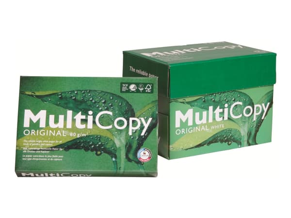 Printerpapir MultiCopy Original A4 hvid 80g - (500 ark pr. pakke x 5 pakker)