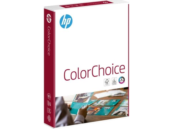HP Color Choice 500/A4/210x297, Laser-/Mustesuihkutulostus, A4 (210x297 mm), 500 arkkia, 90 g/m², Valkoinen, EU Ecolabel, Forest Stewardship Council