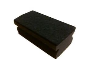 Skursvamp 140x70x50 mm med handtag Svart, 10 st/pk