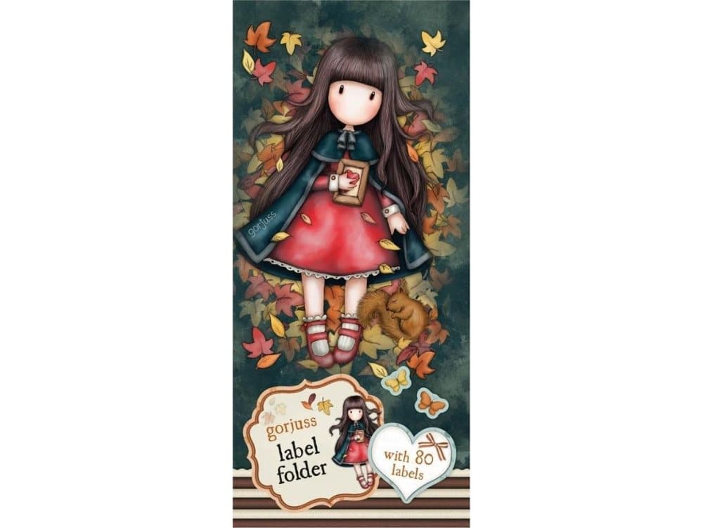 Santoro Set of Adhesive Labels - Autumn Leaves