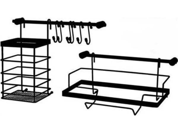 Metex KJØKKENSKINNE 10 ELELM. METLEX MX-4540 svart