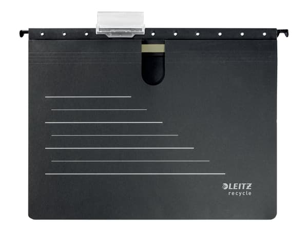 Leitz ALPHA - Hengeperm - for A4 (210 x 297 mm) - med fliker - svart, light gray print