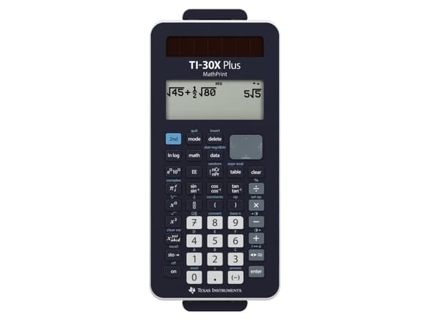 Texas Instruments TI-30X Pro MathPrint, Ficka, Vetenskapsfunktion, 4 linjer, Batteri/solcell, Svart