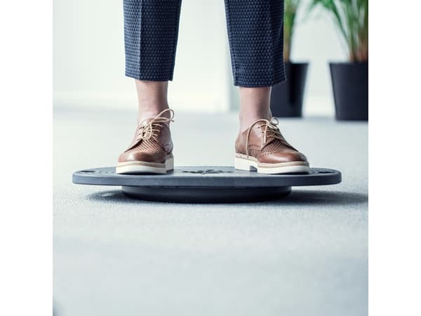 Balancebræt BackApp 360, Mørk grå