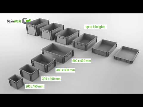 Plastkasse EUR 400x300x70 mm - (136 stk.)