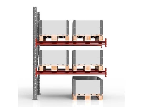 Pallereol Følgesektion 3500x2750mm 3x1300kg Pallereol Følgesektion 3500x2750mm 3x1300kg