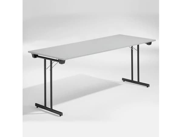 Bord Dinner, Lys grå 1800x800 mm, Sort understel