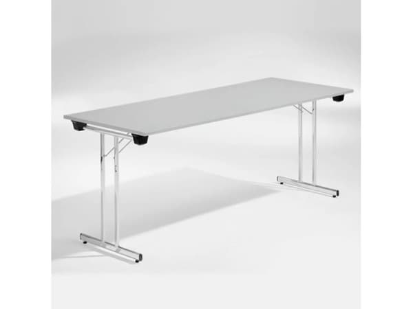 Pöytäillallinen, vaaleanharmaa 1800x800 mm, kromijalusta